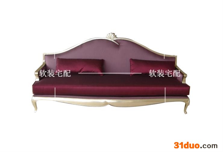 定制\n            新古典双人位沙发/欧式实木沙发