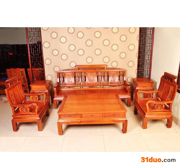 长期红木卷书沙发 **红木卷书沙发 高品质红木沙发 可定制