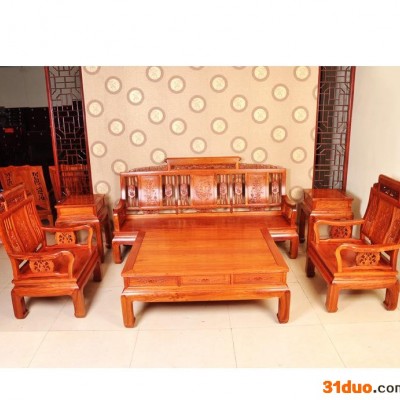 长期红木卷书沙发 **红木卷书沙发 高品质红木沙发 可定制