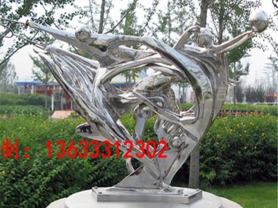 山东康大雕塑1 水**雕塑制作 不锈钢奔跑雕塑 校园不锈钢雕塑公司