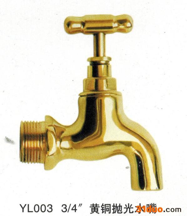 直销黄铜抛光水** 厨房单冷水** 面盆水** 铜制水嘴 **