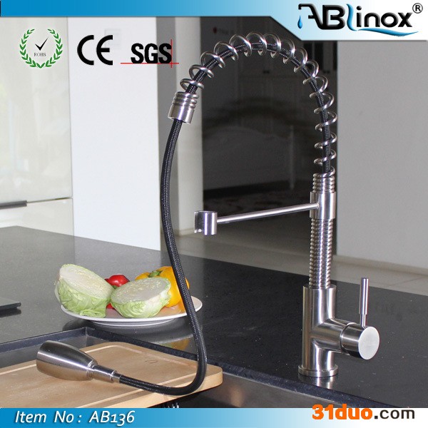 新铸造厂批发304不锈钢抽拉水** 厨房水** 台盆水** 阿诺诗