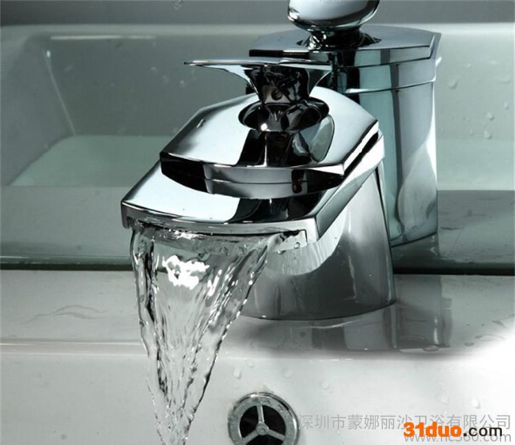 全铜冷热 洗脸盆水** 瀑布出水自然出水 面盆水** 冷热**