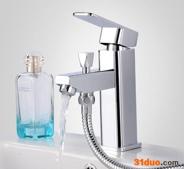 馨蕊卫浴xr-3678全铜抽拉式水** 浴室柜单孔台盆洗手脸面盆** 冷热水**