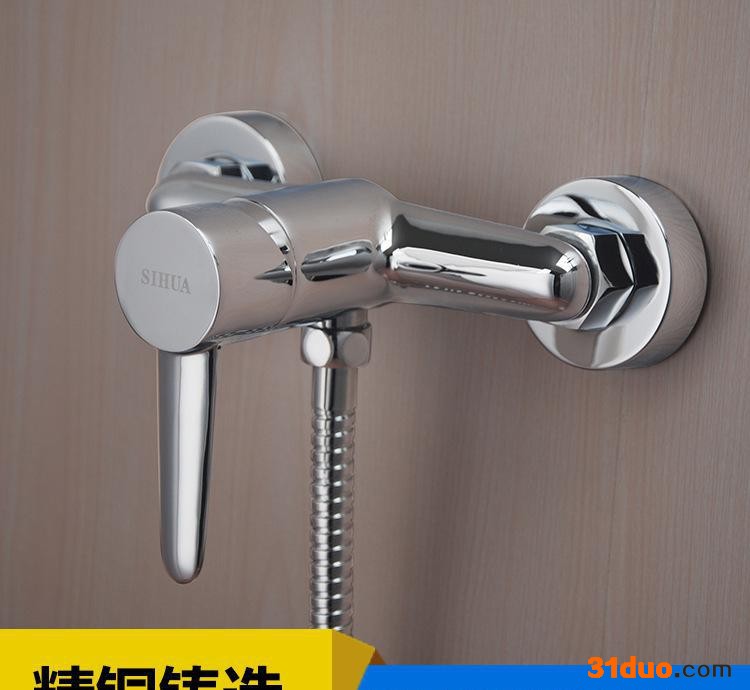 新款上市 浴缸双联式混合水** 大量 烤漆全铜镀铬淋浴**