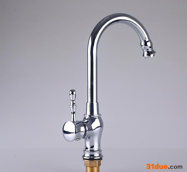 精致铜抽拉菜盆水** 双联式冷热水菜盆**