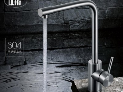 sus304不锈钢冷热混水菜盆水** 无铅拉丝厨房水槽** 五金卫浴