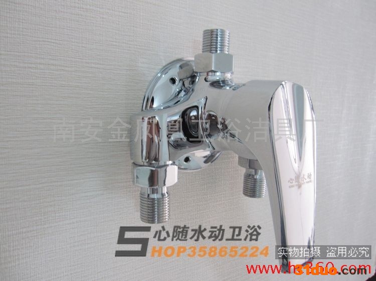 供应心随水动全铜明装淋浴** 冷热淋浴水**