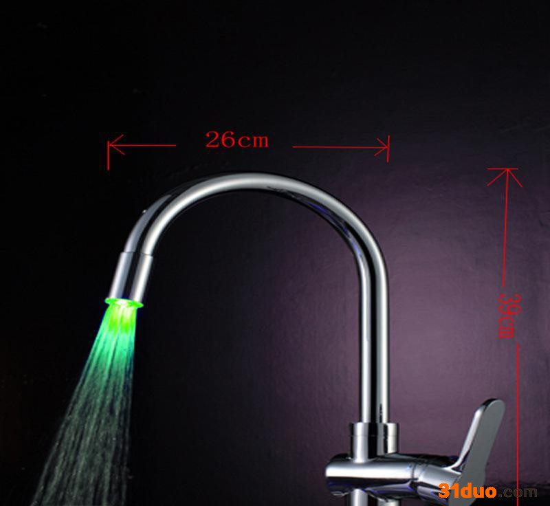 企业集采 全铜水** LED温控/感温变色/七彩/单色冷热面