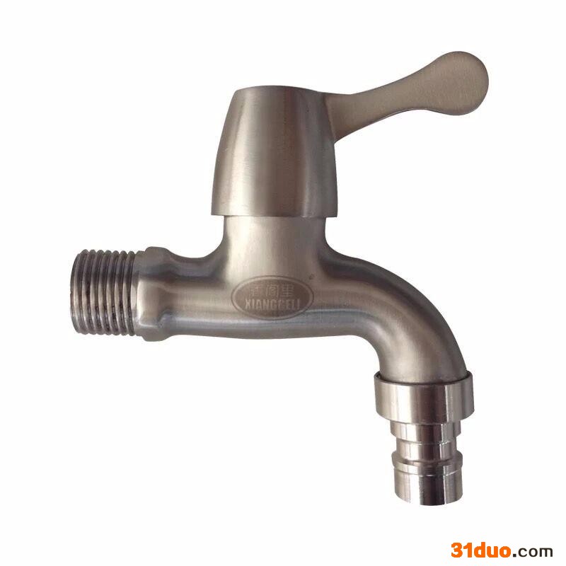 XGL-8601 不锈钢单水** 卫浴水**厂家 304不锈钢单冷水** 洗衣机4分水嘴 快开家用拖把池水嘴开关