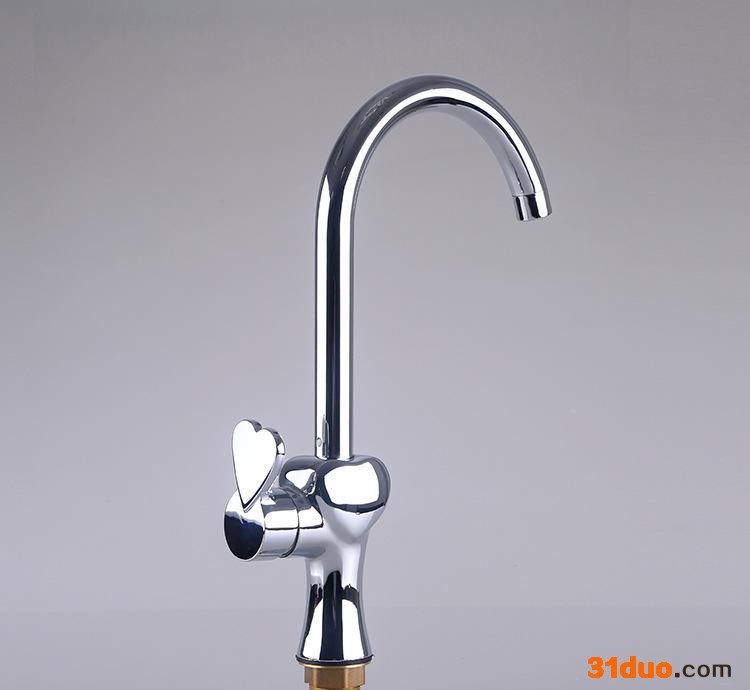 专业生产 精致爱心造型款厨房菜盆水** 单冷菜盆水**