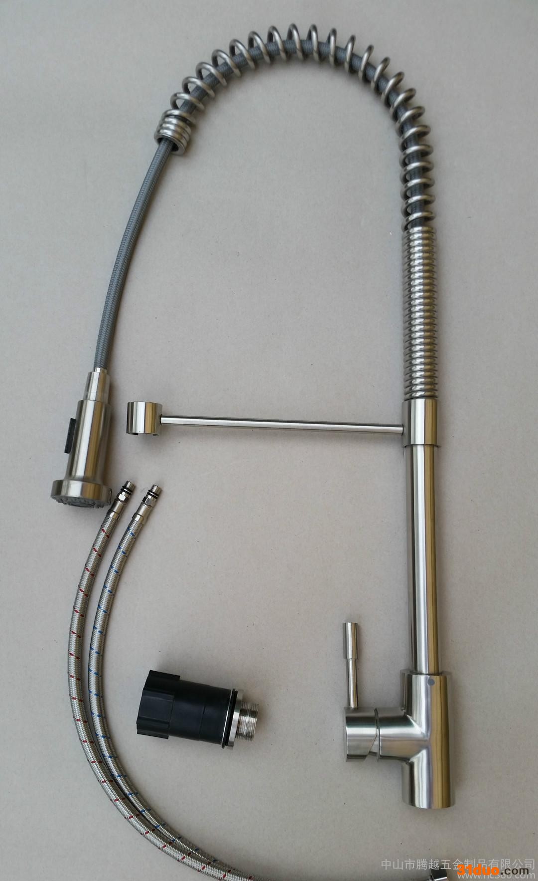 304不锈钢**抽拉弹簧水** 可抽拉冷热混水厨房水** 五金