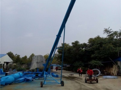 新型螺旋提升机 搅拌式建材上料机 粮食用倾斜喂料机