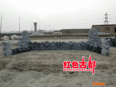 广东厂家定做浮雕工艺品影壁挂件 背景墙装饰 古建材料 古建青砖雕刻