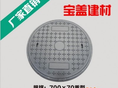供应山东宝盖建材专业生产高分子树脂井盖700*30轻型绿化带专用