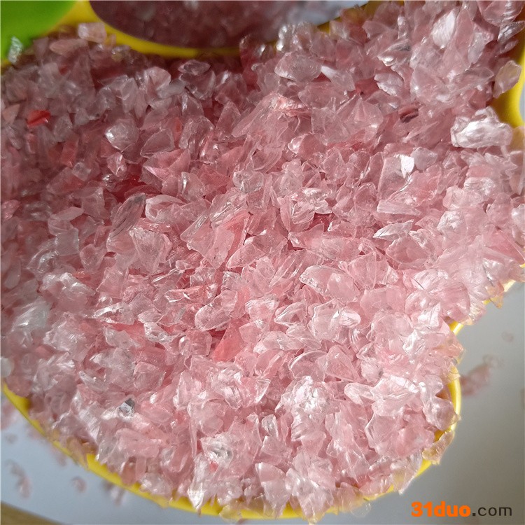 玻璃扁珠厂家批发 装饰用玻璃珠 粉色玻璃砂 煅烧玻璃砂 不规则玻璃砂 家装建材玻璃珠 质量可靠