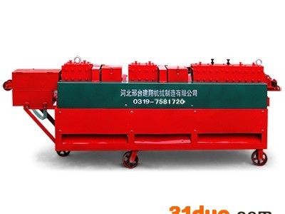 钢管调直机厂家 河北建翔机械  建筑/建材生产加工机械  钢管调直除锈刷漆一体机