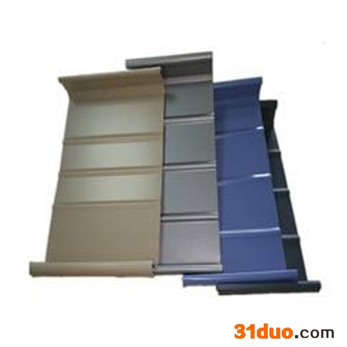 金属建材1.2厚铝镁锰板直立锁边YX65-430型压型合金屋面板