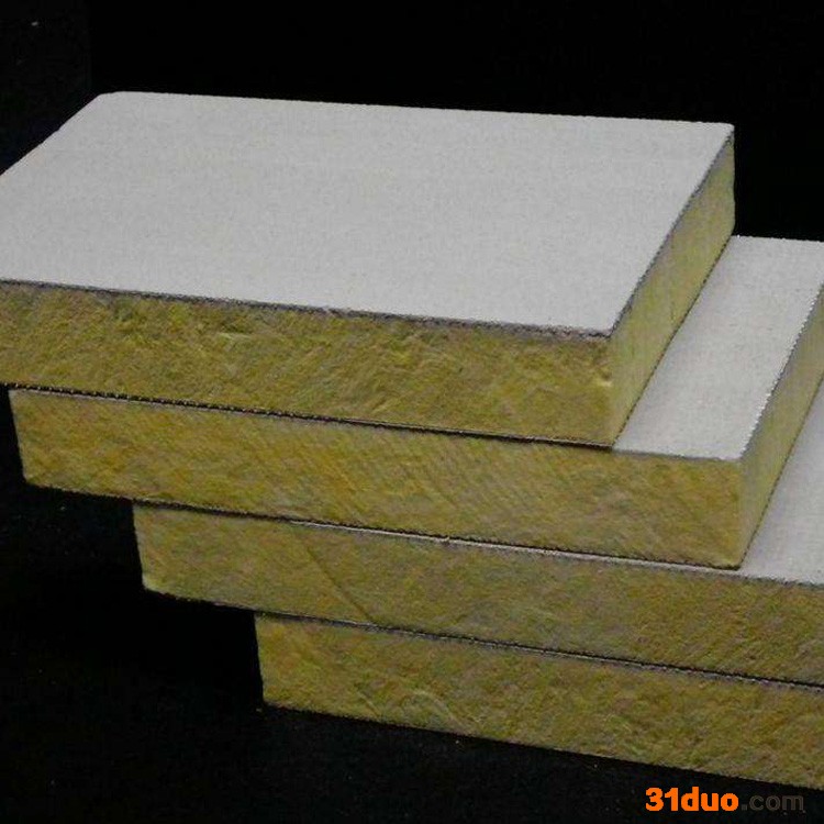 岩棉复合板 外墙岩棉复合板 青扬 建材用彩钢岩棉复合板