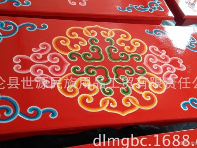 蒙古族传统家具，纯正手工彩绘蒙古桌子 仿古桌子