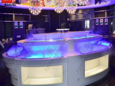 DK 自助餐厅设计方案 方形餐饮家具定制 圆形餐台定制 圆形餐饮家具设计