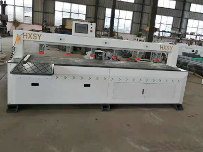 鸿鑫三友  板式家具专用激光扫描双工位全自动侧孔机 板式家具数控侧孔机