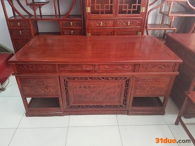 衡杨HY-BG 办公桌椅 老榆木实木家具 武邑家具城实木家具 加工定制 厂家