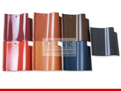 **陶瓷屋面别墅屋顶西班牙S瓦西式瓦别墅屋顶装饰屋顶建材