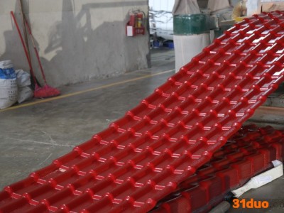 供应鹰拓建材1050合成树脂瓦，江西平改坡工程瓦 ASA合成树脂瓦屋顶瓦琉璃别墅瓦 小区洋房防腐蚀波纹塑料瓦 特种建材