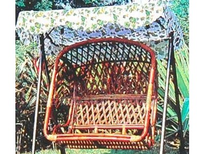 藤椅藤双人吊篮双人秋千藤休闲家具藤家具红色古都