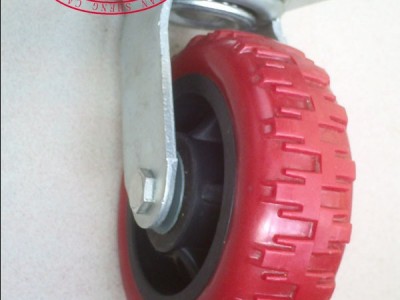 供应家具轮 8寸重型家具轮 黑芯红皮风火家具轮 万向PVC家具轮