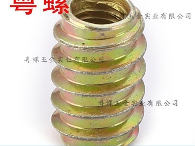 镀锌无介直通螺母 内外牙螺帽 惠州家具连接件家具螺母 预埋件