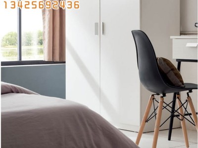 铭乐家具北欧公寓定制双人主卧双人婚床酒店家具**民宿舍