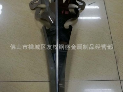 镜面黄钛金不锈钢镂空造型柜脚 家具厂3MM不锈钢激光花脚