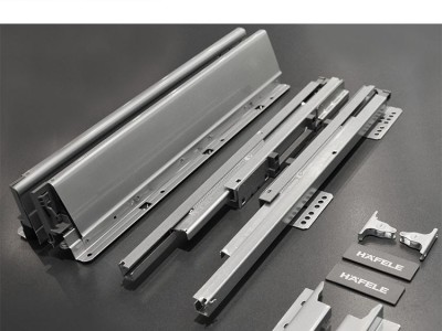 HAFELE/海福乐滑轨导轨抽屉轨道家具橱柜收纳缓冲全拉伸