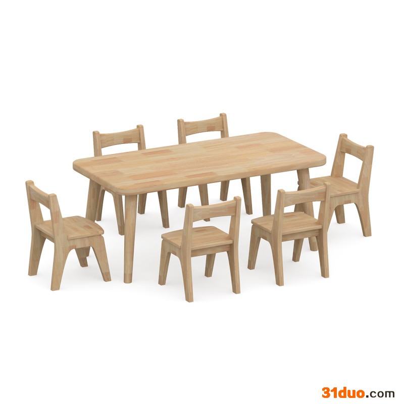 幼儿园家具,实木桌椅,儿童课室配置-绿森堡 厂家批发