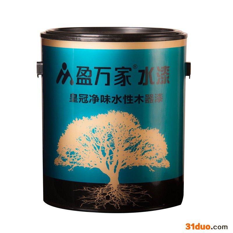 【盈万家】皇冠净味水性木器漆 白色  底漆 水性家具漆