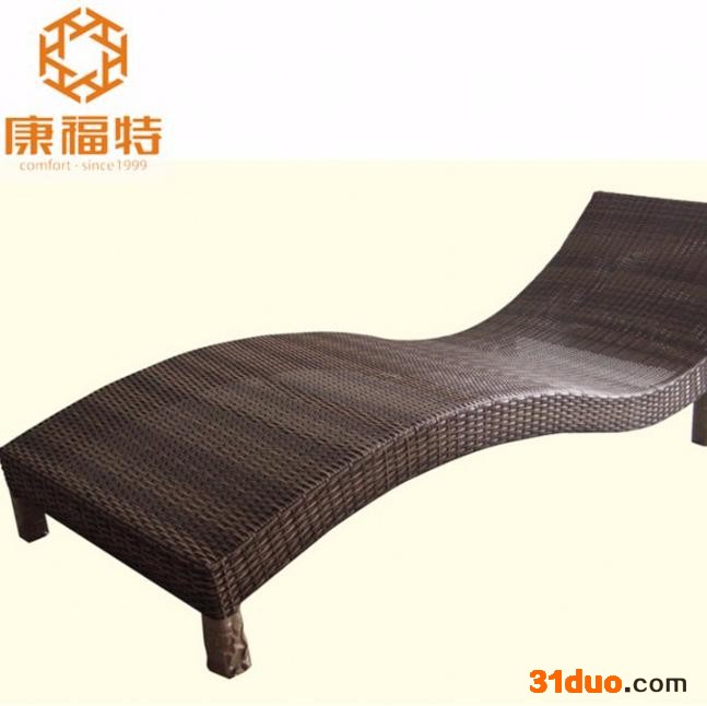 高利斯户外泳池沙滩椅 户外休闲沙滩躺椅 户外泳池躺椅家具 沙滩椅家具 酒店躺椅厂家定制