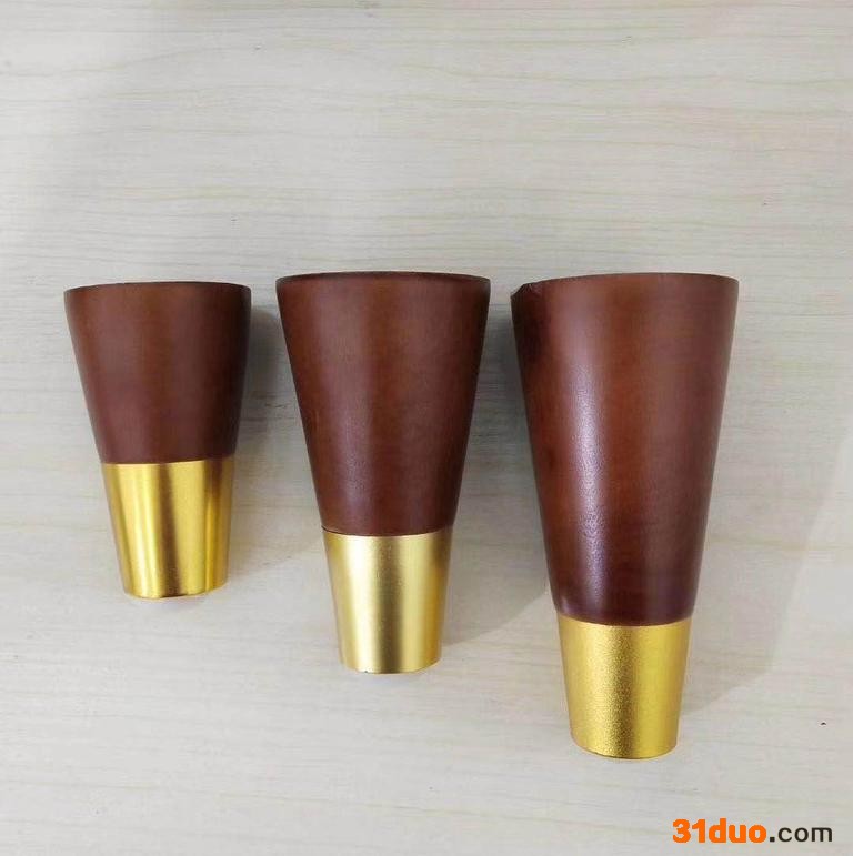 定制木质沙发脚 圆形葫芦木脚 家具脚批发