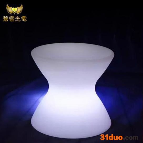 创意酒吧酒店清吧夜总会KTV发光茶几充电RGB变色LED发光家具桌子