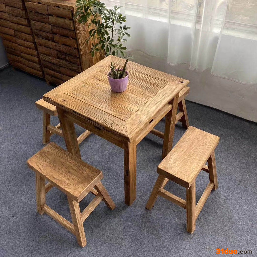 山东老榆木家具  老榆木家具定制 老榆木大茶桌 现货供应