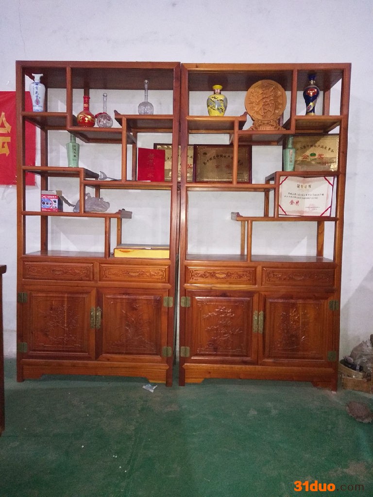 景昊 多宝阁 香椿木家具  古典家具   家具定制