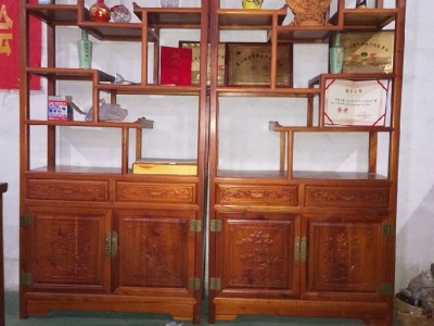 景昊 多宝阁 香椿木家具  古典家具   家具定制