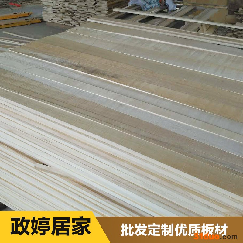 专业定制杨木直拼板斜拼板抽屉板等宽板 工艺礼品家具实木板材