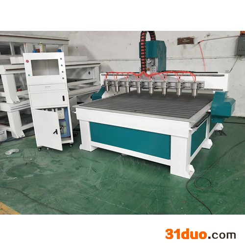 独立双头棺木雕刻机 定制多头木工 实木家具雕刻机厂设备