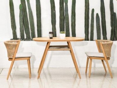 高利斯编藤桌椅户外家具厂家销庭院户外编藤家具餐厅户外仿藤桌椅咖啡厅酒店藤编桌椅