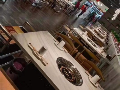 家用火锅桌定制 苏兆家具 火锅桌定制 餐馆火锅桌