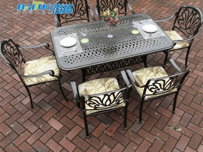 揭阳铸铝桌椅批发户外桌椅 铝户外家具推荐