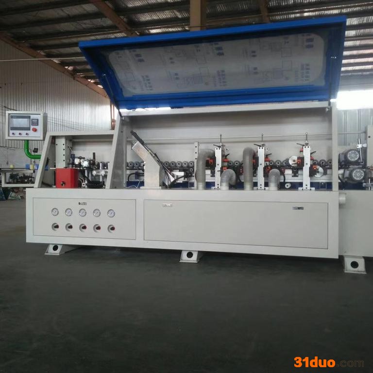 供应全自动封边机封边双修带开槽全自动封边机板式家具生产线封边机