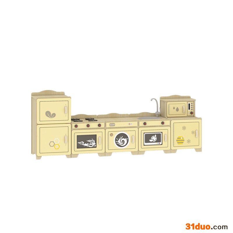 幼儿园家具,角色扮演,儿童生活组合柜-绿森堡 **